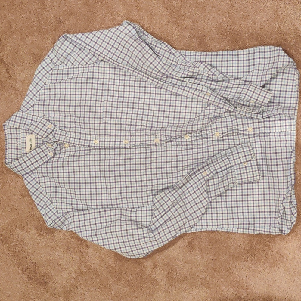 Plaid button down shirt